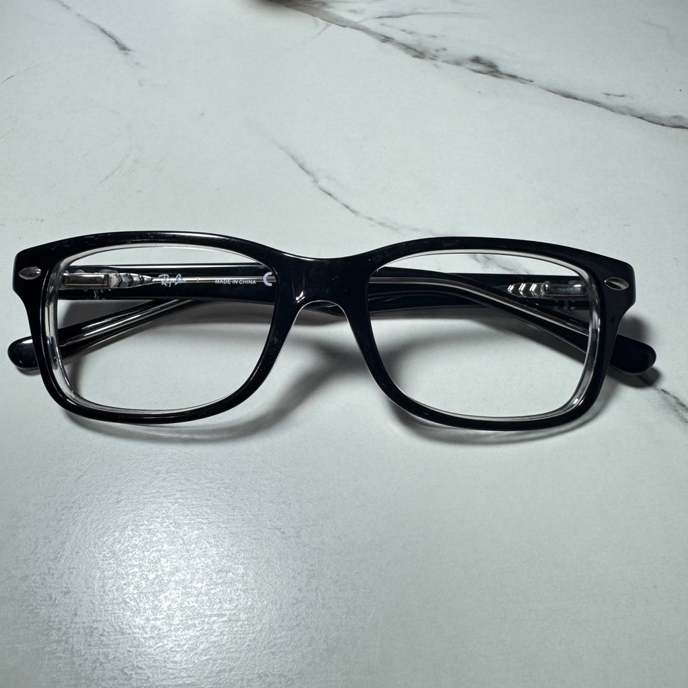 Ray-Ban RB 1531 3529 Black Rectangular Eyeglasses Frames 48-16-130